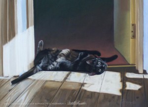 Are You Looking at Me?, pastel, 17" x 22", 2008 © Bernadette E. Kazmarski