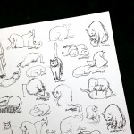 Brushy Kitties art papers