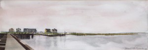 Sunset on the Bay, watercolor, 24 x 18, 1993 © Bernadette E. Kazmarski