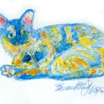 "Colorful Kelly", 5 x 7, watercolor pencils © Bernadette E. Kazmarski
