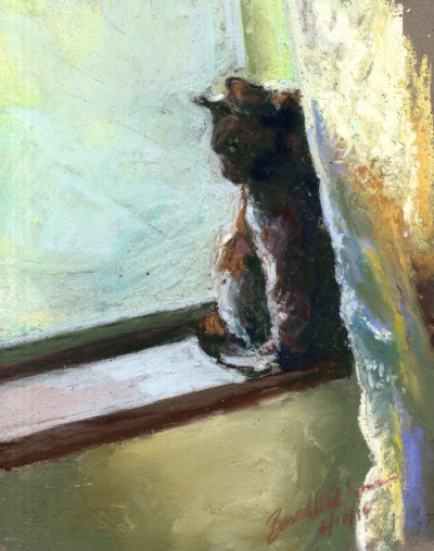 "Spring Morning", pastel, 6" x 8" © Bernadette E. Kazmarski
