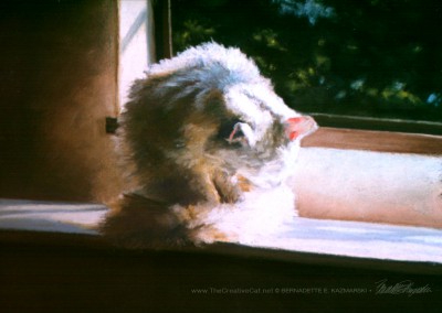A Warm Bath, pastel, 12″ x 10″, 1997 © Bernadette E. Kazmarski