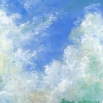 April Cloud Study, pastel, 9 x 9, 2013 © Bernadette E. Kazmarski