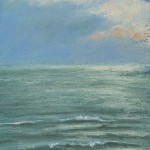 Burnished Waves, pastel, 10 x 18, 1998 © Bernadette E. Kazmarski