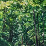 "A Bend in the Road", pastel, 14" x 22", 2014 © Bernadette E. Kazmarski