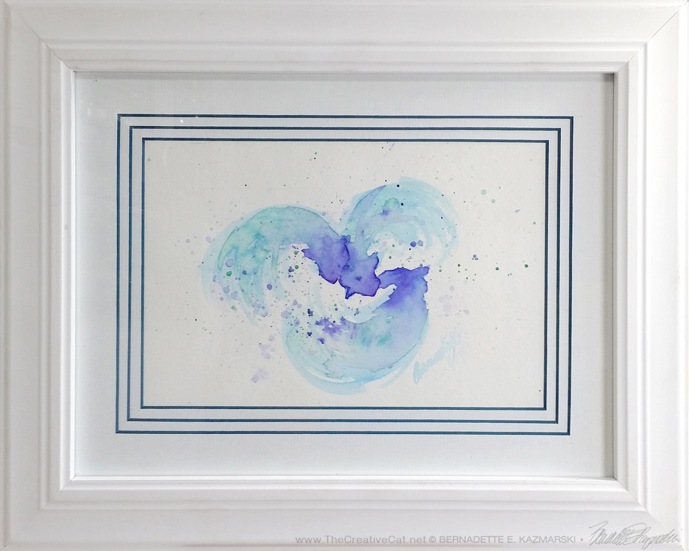 "Dreams of Three" custom framed.