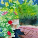 Garden Flag, Garden Sketch With Mimi