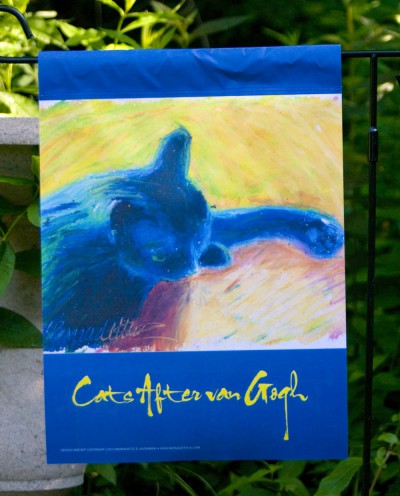 Back Garden Flag, Cats After Van Gogh
