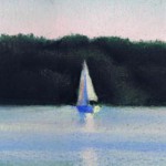 Serenity, pastel, 5 x 20, 1998 © Bernadette E. Kazmarski