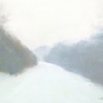 “Snowfall”, pastel, 11″ x 7″ © Bernadette E. Kazmarski
