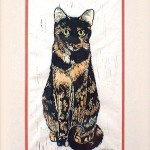 C. Double matted, tinted print, 16 x 20