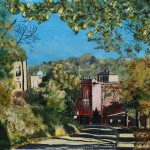 View From Beechwood, 14 x 18, ink and acrylic, 1983 © Bernadette E. Kazmarski