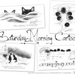 Saturday Morning Cartoons, set of four.