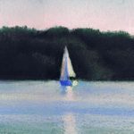 Serenity, pastel, 5 x 20, 1998 © Bernadette E. Kazmarski