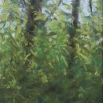 "Spring Morning Leaves", pastel, 9" x 12" © Bernadette E. Kazmarski