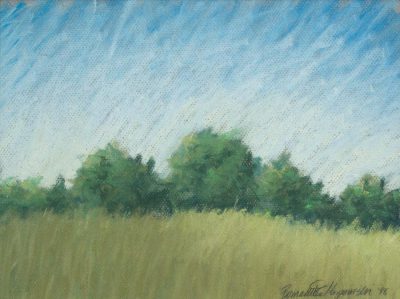 "Summer Field", pastel, 10" x 12" © Bernadette E. Kazmarski