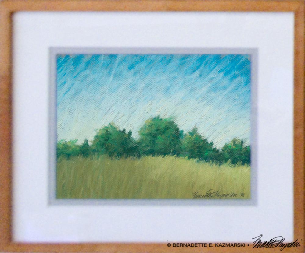 Summer Field, framed.