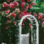 The Garden Gate, Watercolor, 5 x 7, 1994