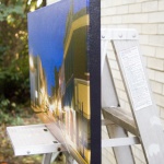 Side of canvas.