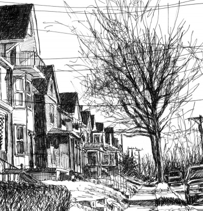 Detail of sketch.