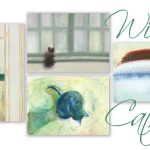 Winter Cats set of greeting cards