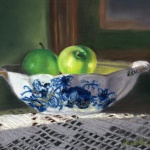 Winter Still Life, pastel, 8 x 10, 2014 © Bernadette E. Kazmarski