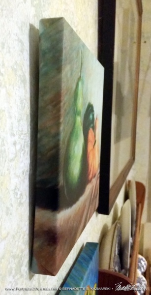 Side of canvas.