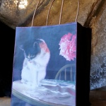 Peaches and Peonies Fine Art Gift Bag