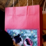 Sophie Gets a Look at Herself Gift Bag in red