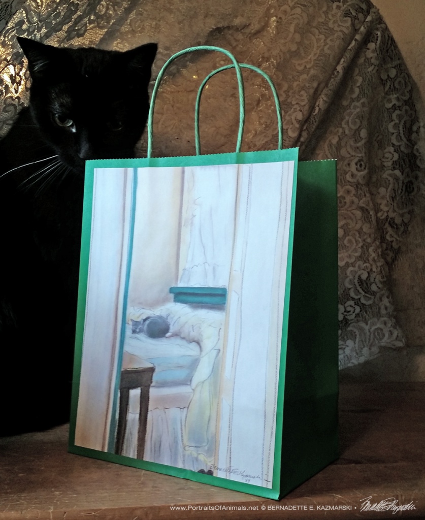 Sunday Morning Winter Cats Gift Bag