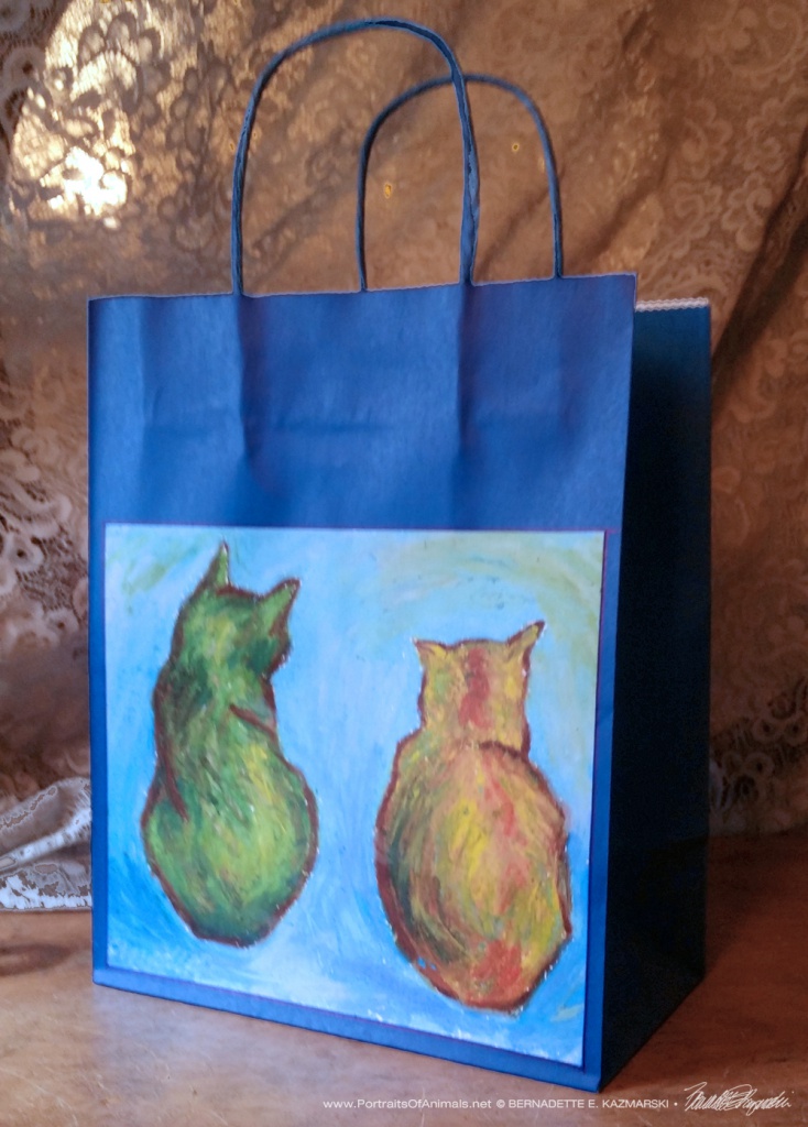 Two Cats After van Gogh Daily Sketches Gift Bag