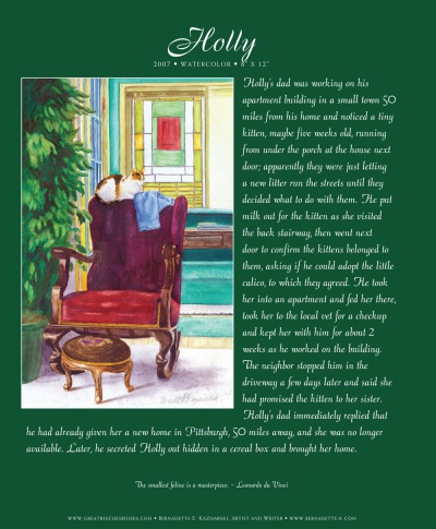 Great Rescues Day Book sample portrait page.