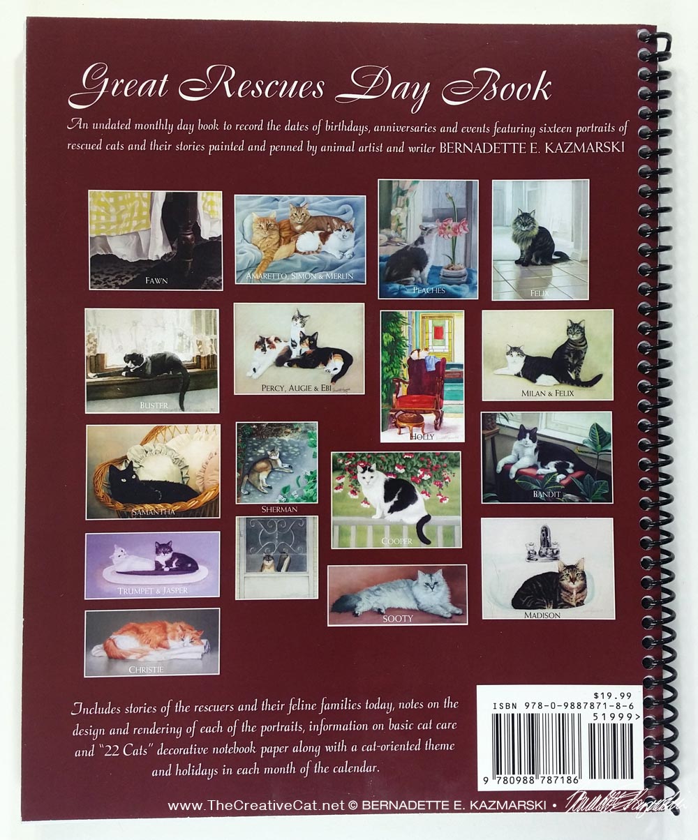 Great Rescues Day Book portraits from the back of the book.
