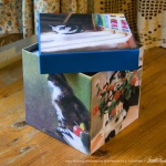 Impressionist Cats keepsake cube.