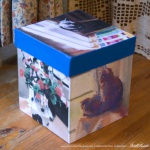 Impressionist Cats keepsake cube.