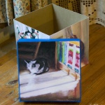 Impressionist Cats keepsake cube.