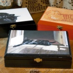 Keepsake boxes made from really nice wooden cigar boxes.
