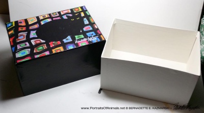 The gift box open.
