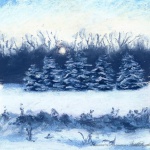 "Solstice", pastel, 6" x 6", 2003 © Bernadette E. Kazmarski