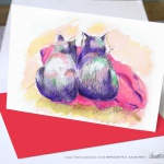 Two Purple Cats.