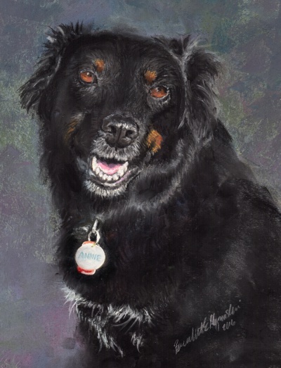 "Annie", pastel, 9" x 12" © Bernadette E. Kazmarski