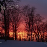 “I Chased a Sunset" desktop calendar 2560 x 1440 for HD and wide screens.