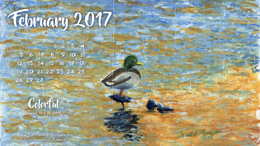 “Colorful" desktop calendar 2560 x 1440 for HD and wide screens.