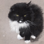 "Henry", charcoal and pastel on Pastello paper , 5" x 7" © Bernadette E. Kazmarski