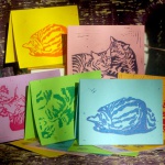 Tabbies note cards, "Summery".