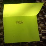 Inside the card.