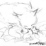 "A Pile of Socks", charcoal pencil, 9.5" x 7" © Bernadette E. Kazmarski