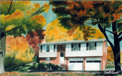 Cully House, watercolor, 10 x 12, 1994.
