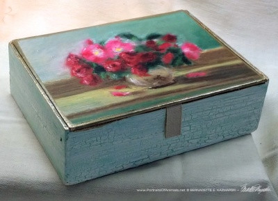 Small Roses Keepsake Box.