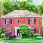 Michael's Second House, watercolor, 10 x 12, 2008.